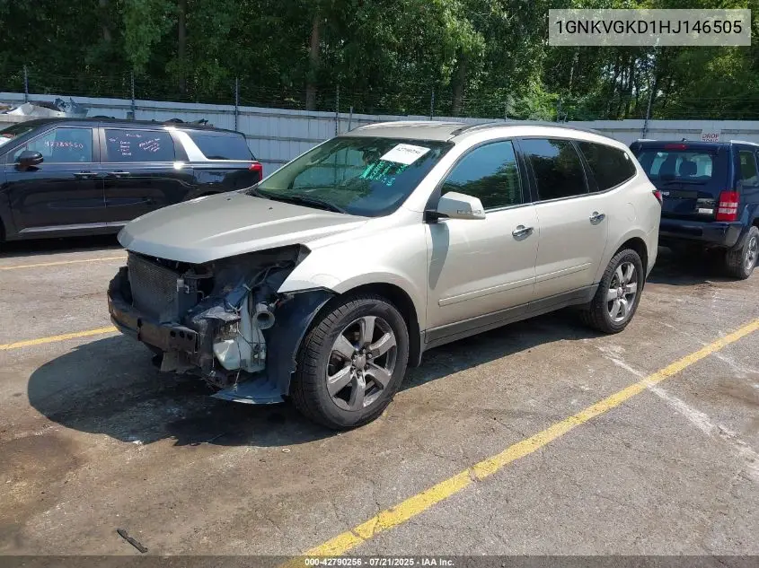 2017 Chevrolet Traverse 1Lt VIN: 1GNKVGKD1HJ146505 Lot: 42790256