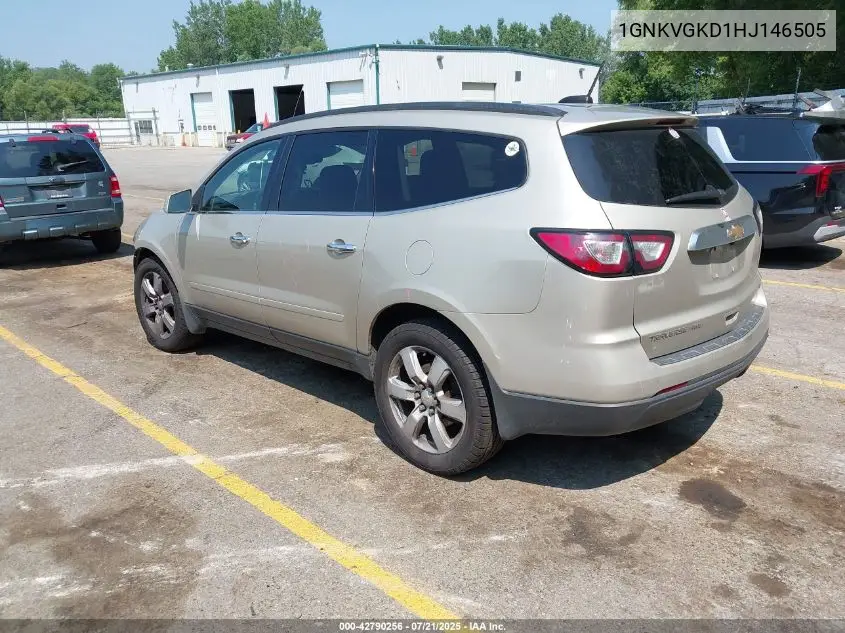 2017 Chevrolet Traverse 1Lt VIN: 1GNKVGKD1HJ146505 Lot: 42790256