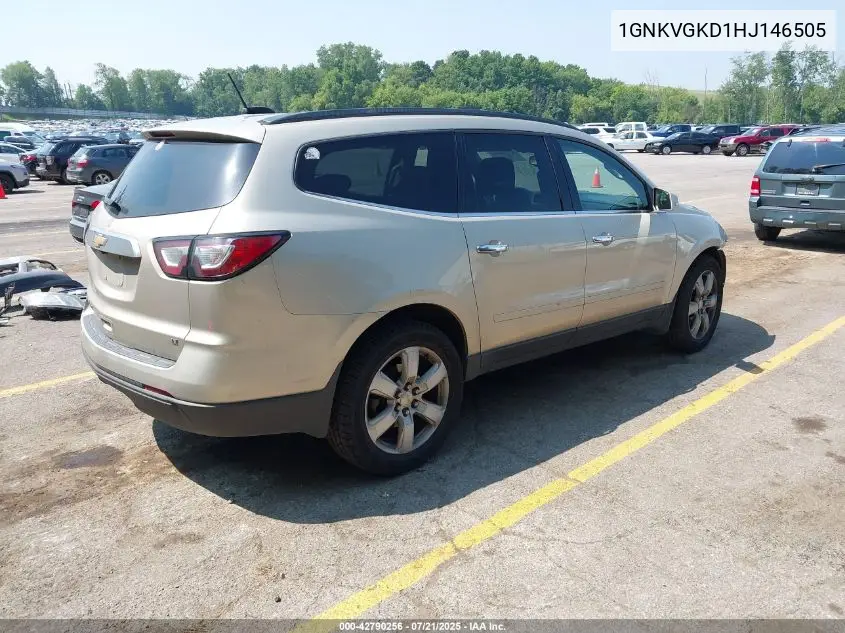 2017 Chevrolet Traverse 1Lt VIN: 1GNKVGKD1HJ146505 Lot: 42790256