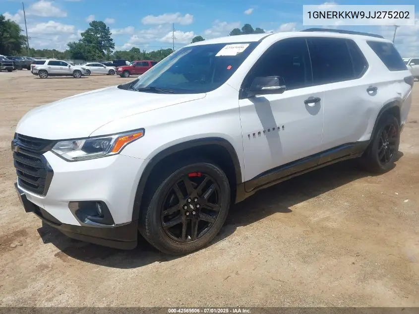 2018 Chevrolet Traverse Premier VIN: 1GNERKKW9JJ275202 Lot: 42569506