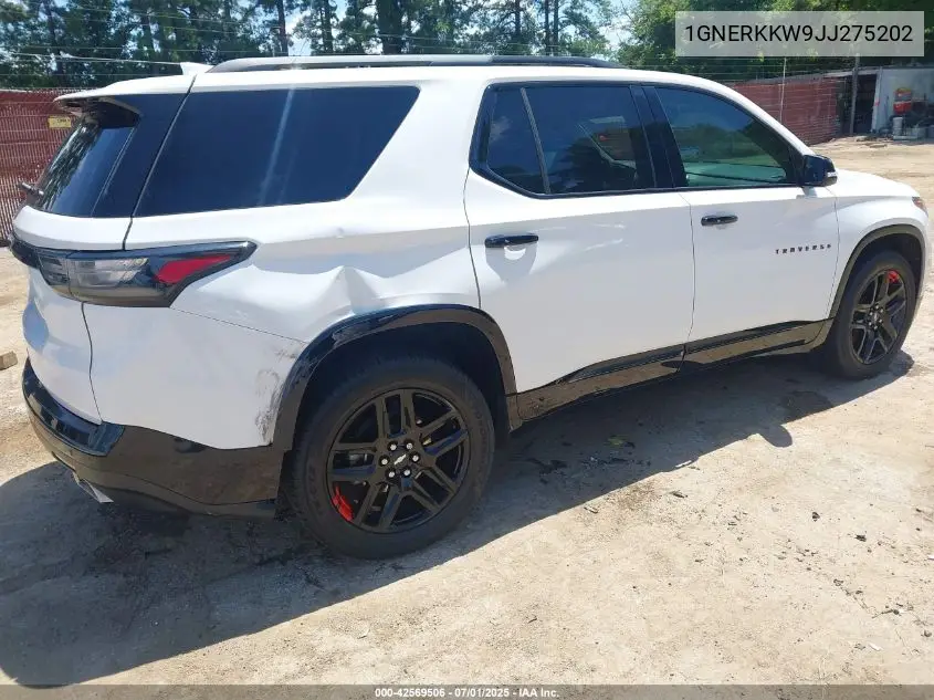 2018 Chevrolet Traverse Premier VIN: 1GNERKKW9JJ275202 Lot: 42569506