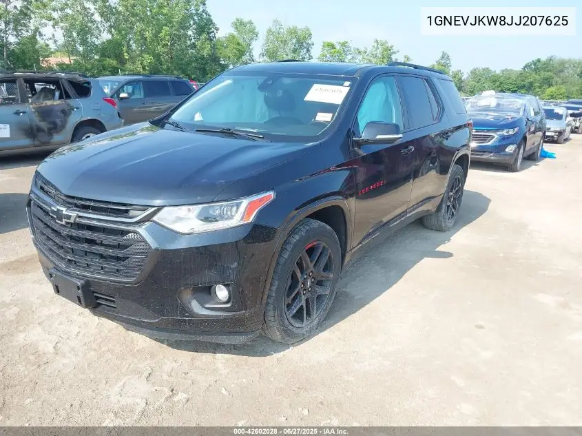 2018 Chevrolet Traverse Premier VIN: 1GNEVJKW8JJ207625 Lot: 42602028