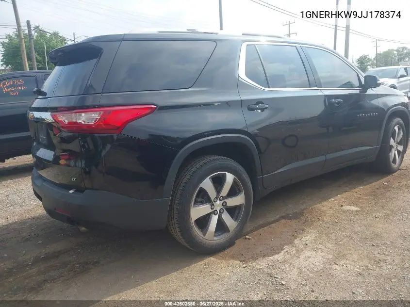 2018 Chevrolet Traverse 3Lt VIN: 1GNERHKW9JJ178374 Lot: 42602650