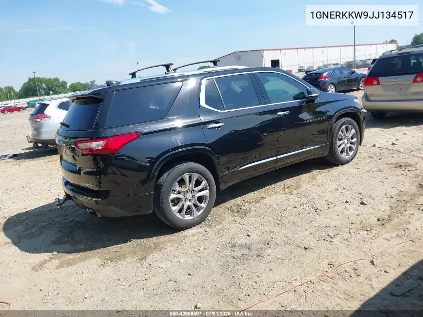 2018 Chevrolet Traverse Premier VIN: 1GNERKKW9JJ134517 Lot: 42608697