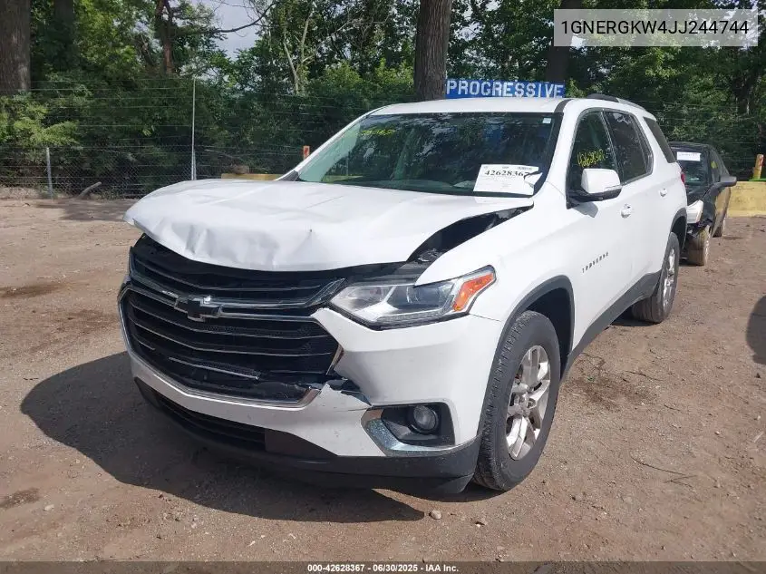 2018 Chevrolet Traverse 1Lt VIN: 1GNERGKW4JJ244744 Lot: 42628367