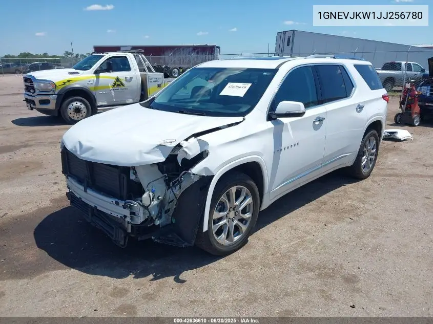 2018 Chevrolet Traverse Premier VIN: 1GNEVJKW1JJ256780 Lot: 42636610