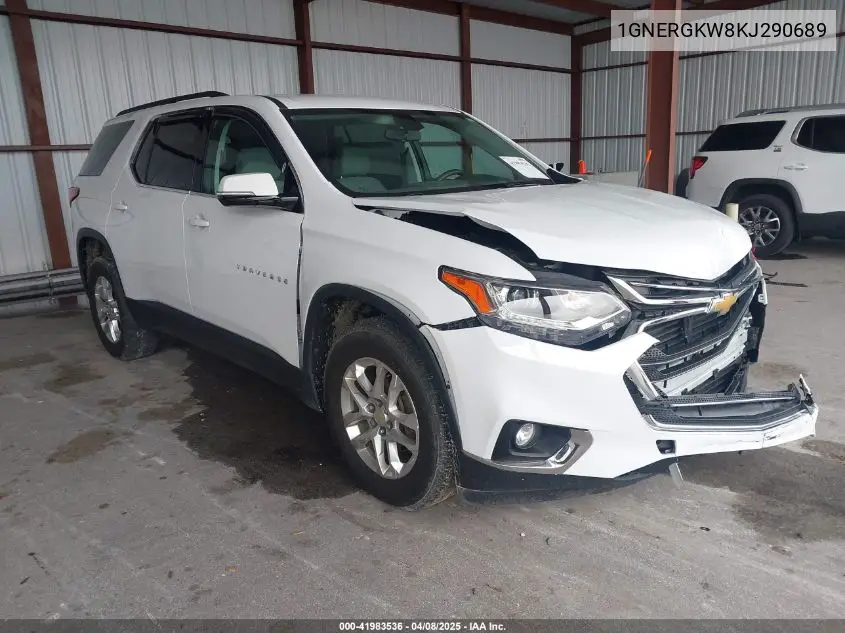 2019 Chevrolet Traverse 1Lt VIN: 1GNERGKW8KJ290689 Lot: 41983536