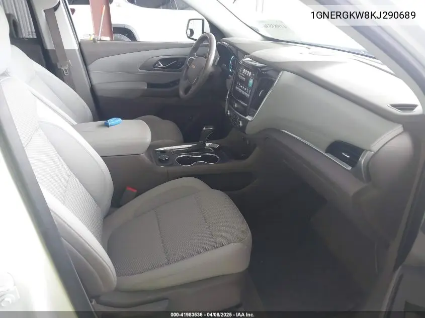 2019 Chevrolet Traverse 1Lt VIN: 1GNERGKW8KJ290689 Lot: 41983536