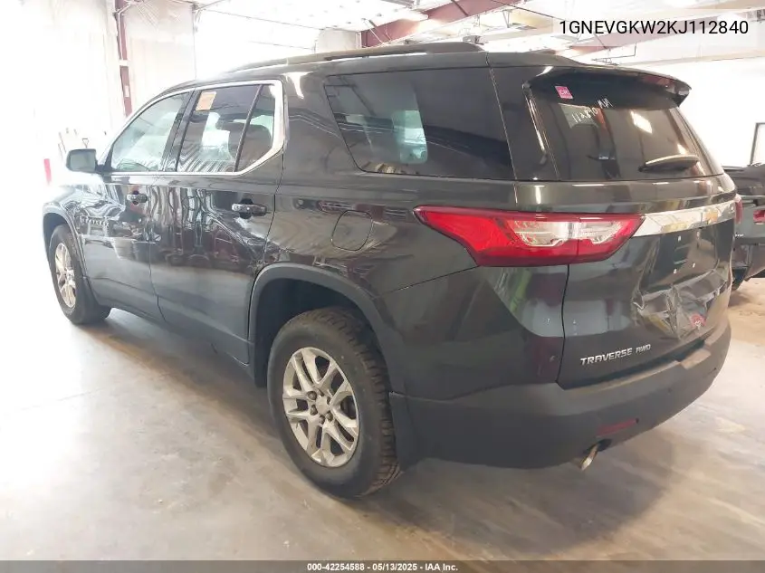 1gnevgkw2kj112840 1GNEVGKW2KJ112840 2019 Chevrolet Traverse 1Lt