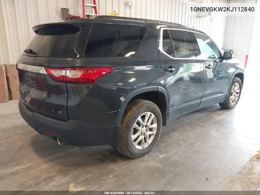 1gnevgkw2kj112840 1GNEVGKW2KJ112840 2019 Chevrolet Traverse 1Lt
