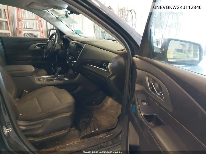 1gnevgkw2kj112840 1GNEVGKW2KJ112840 2019 Chevrolet Traverse 1Lt