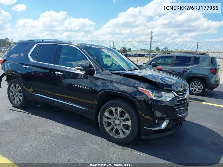2019 Chevrolet Traverse Premier VIN: 1GNERKKW6KJ177956 Lot: 42255153