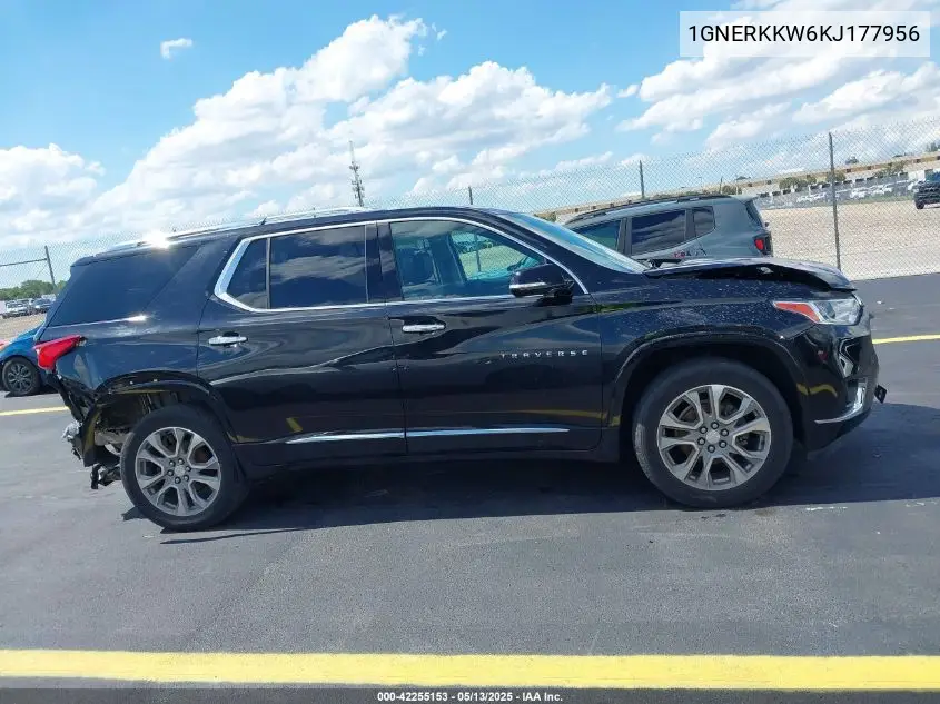 2019 Chevrolet Traverse Premier VIN: 1GNERKKW6KJ177956 Lot: 42255153