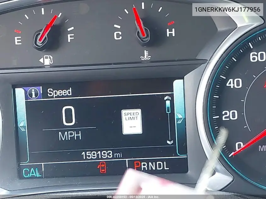 2019 Chevrolet Traverse Premier VIN: 1GNERKKW6KJ177956 Lot: 42255153