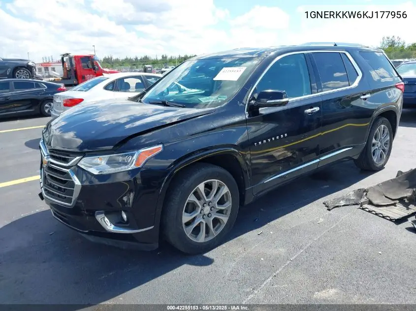 2019 Chevrolet Traverse Premier VIN: 1GNERKKW6KJ177956 Lot: 42255153