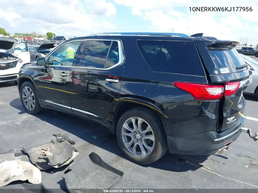 2019 Chevrolet Traverse Premier VIN: 1GNERKKW6KJ177956 Lot: 42255153