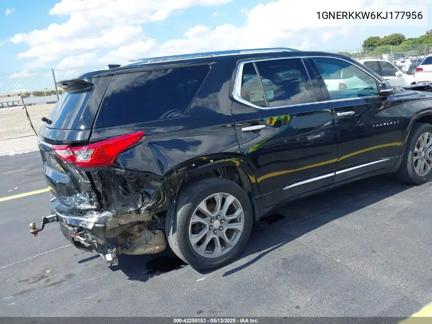 2019 Chevrolet Traverse Premier VIN: 1GNERKKW6KJ177956 Lot: 42255153