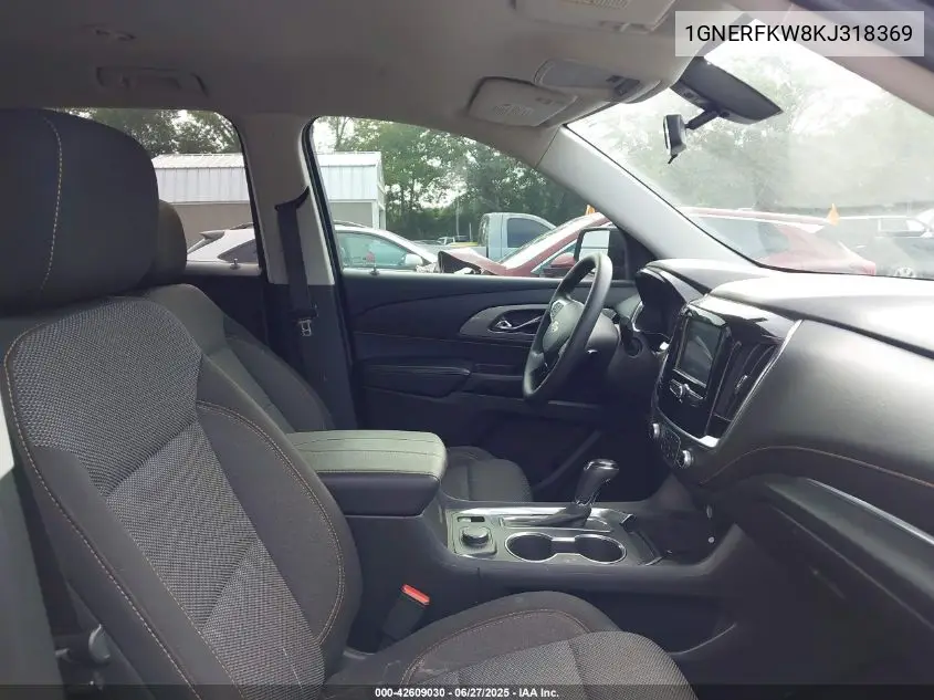 2019 Chevrolet Traverse Ls VIN: 1GNERFKW8KJ318369 Lot: 42609030