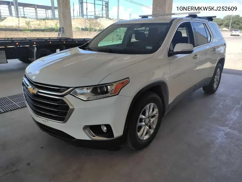 2019 Chevrolet Traverse Lt VIN: 1GNERMKW5KJ252609 Lot: 42616724