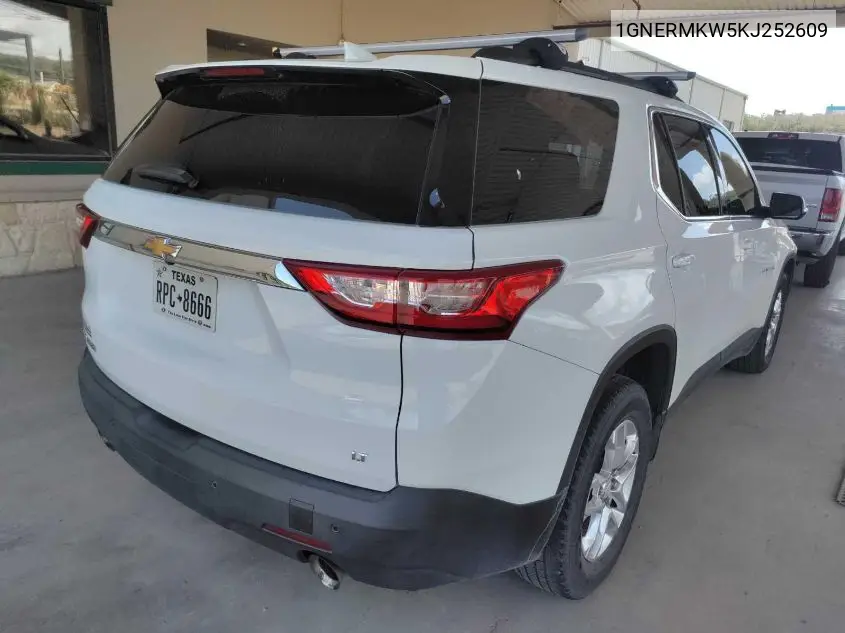 2019 Chevrolet Traverse Lt VIN: 1GNERMKW5KJ252609 Lot: 42616724