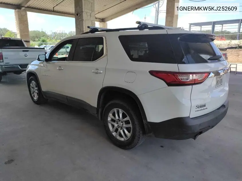 2019 Chevrolet Traverse Lt VIN: 1GNERMKW5KJ252609 Lot: 42616724