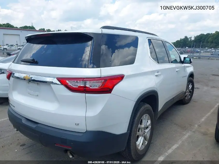 2019 Chevrolet Traverse 1Lt VIN: 1GNEVGKW5KJ300705 Lot: 42626108