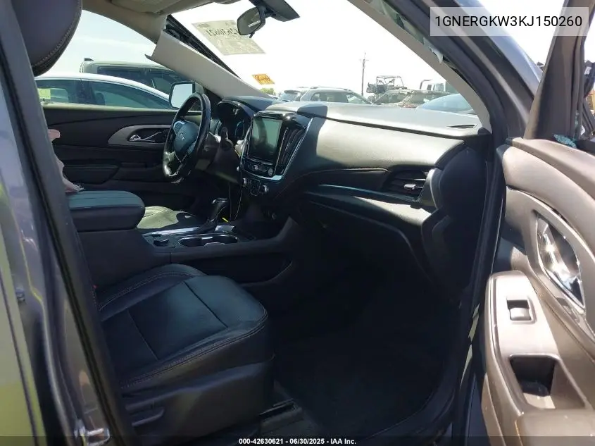 2019 Chevrolet Traverse 1Lt VIN: 1GNERGKW3KJ150260 Lot: 42630621