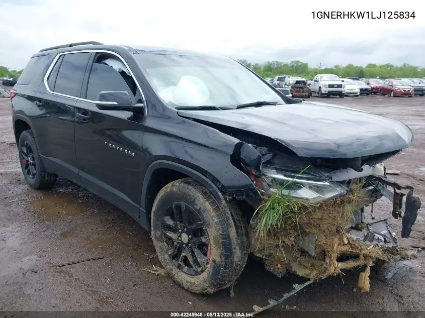 2020 Chevrolet Traverse Fwd Lt Leather VIN: 1GNERHKW1LJ125834 Lot: 42245948