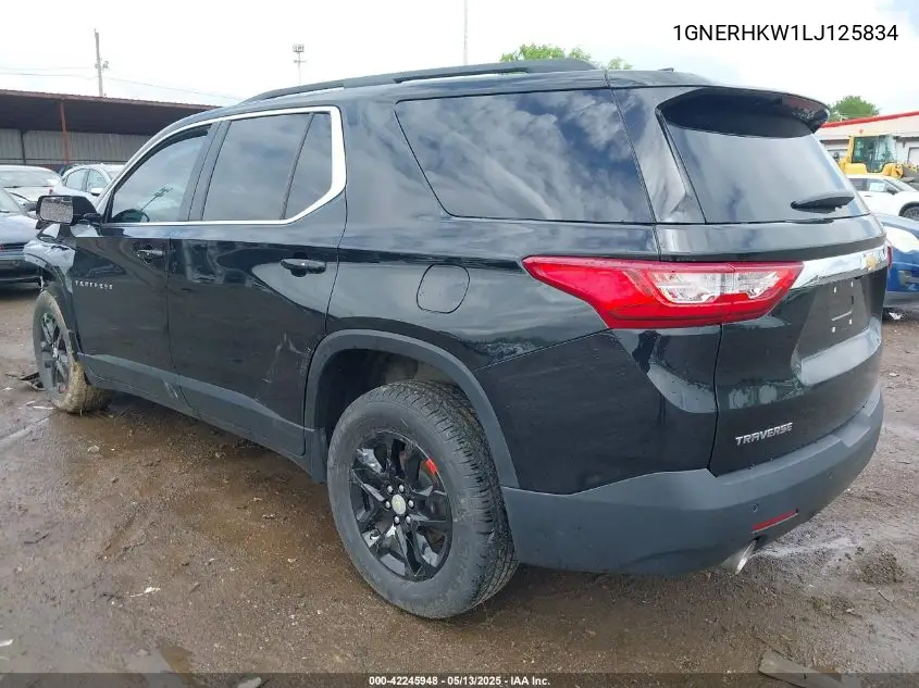 2020 Chevrolet Traverse Fwd Lt Leather VIN: 1GNERHKW1LJ125834 Lot: 42245948