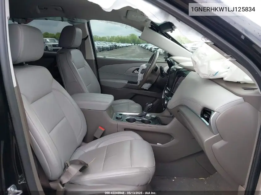2020 Chevrolet Traverse Fwd Lt Leather VIN: 1GNERHKW1LJ125834 Lot: 42245948