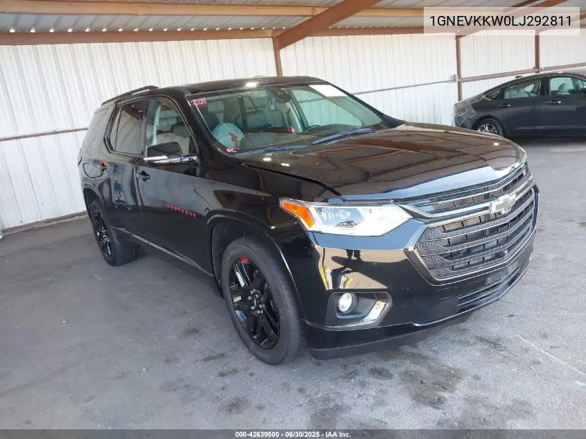 2020 Chevrolet Traverse Awd Premier VIN: 1GNEVKKW0LJ292811 Lot: 42639500