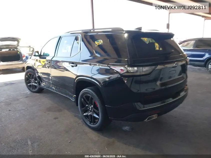 2020 Chevrolet Traverse Awd Premier VIN: 1GNEVKKW0LJ292811 Lot: 42639500