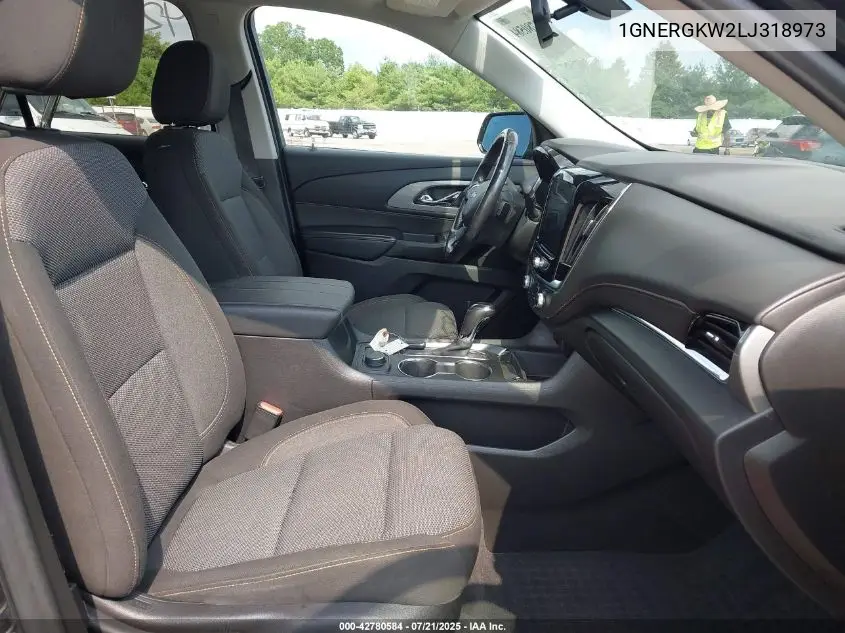 2020 Chevrolet Traverse Fwd Lt Cloth VIN: 1GNERGKW2LJ318973 Lot: 42780584