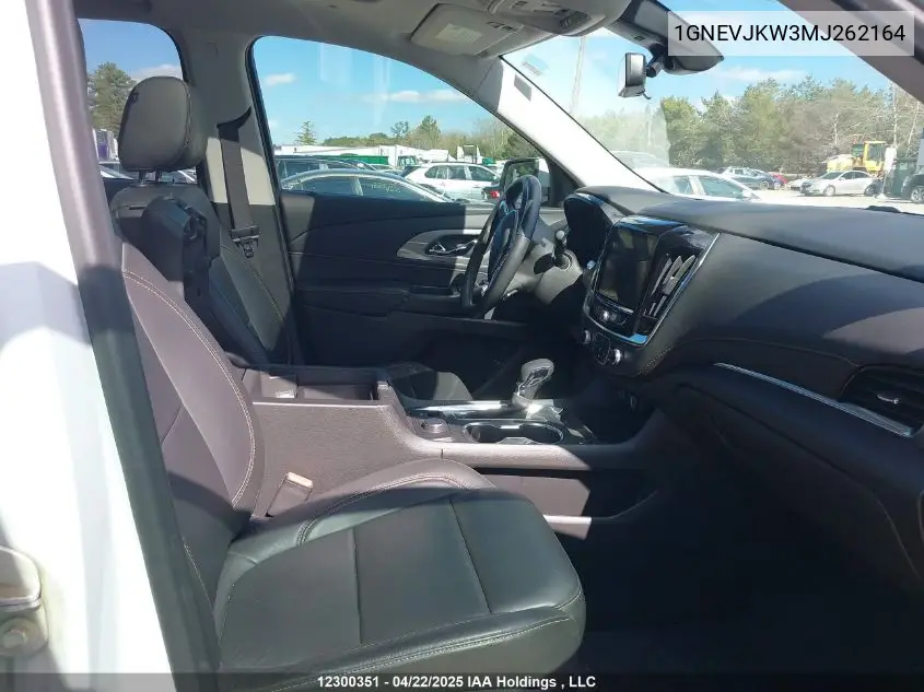 2021 Chevrolet Traverse Rs VIN: 1GNEVJKW3MJ262164 Lot: 12300351
