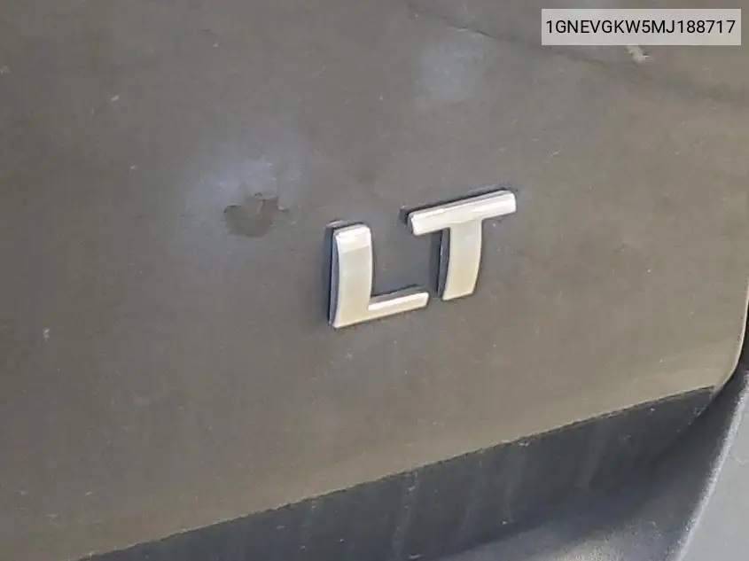 2021 Chevrolet Traverse Lt VIN: 1GNEVGKW5MJ188717 Lot: 42269520