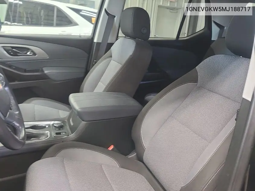 2021 Chevrolet Traverse Lt VIN: 1GNEVGKW5MJ188717 Lot: 42269520