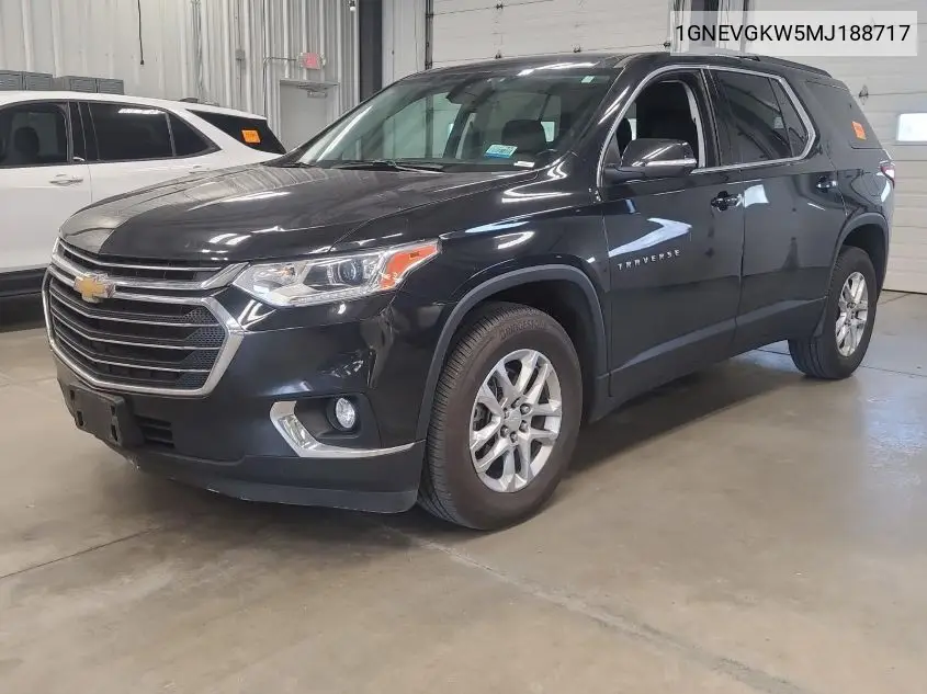 2021 Chevrolet Traverse Lt VIN: 1GNEVGKW5MJ188717 Lot: 42269520
