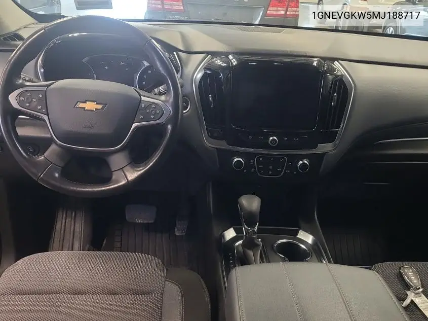 2021 Chevrolet Traverse Lt VIN: 1GNEVGKW5MJ188717 Lot: 42269520