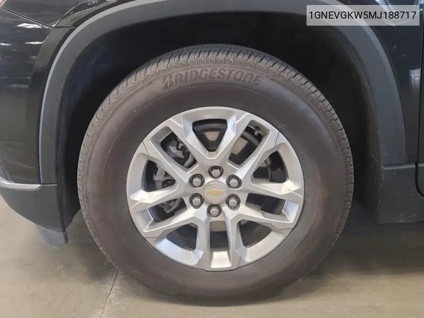 2021 Chevrolet Traverse Lt VIN: 1GNEVGKW5MJ188717 Lot: 42269520