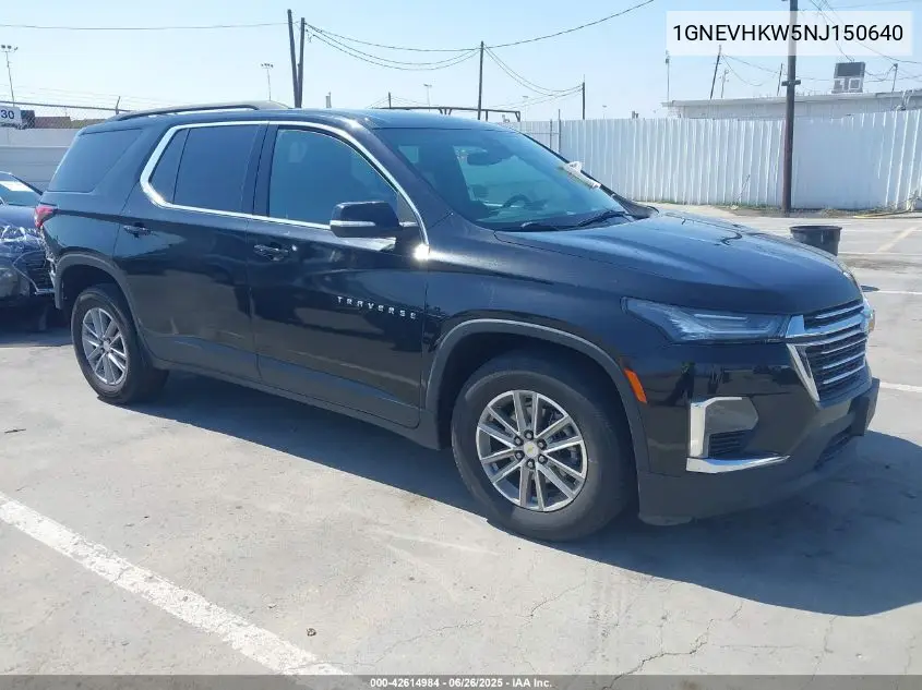 2022 Chevrolet Traverse Awd Lt Leather VIN: 1GNEVHKW5NJ150640 Lot: 42614984