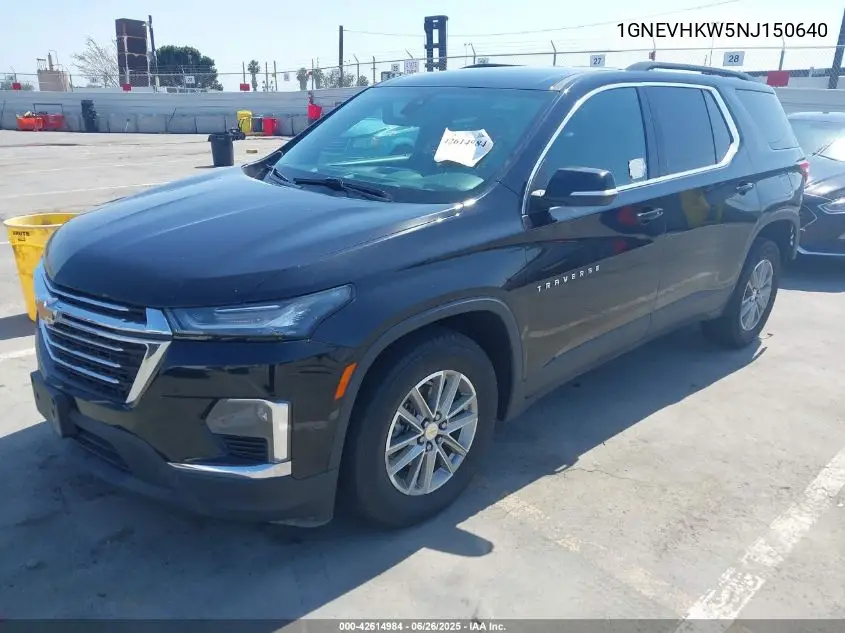 2022 Chevrolet Traverse Awd Lt Leather VIN: 1GNEVHKW5NJ150640 Lot: 42614984
