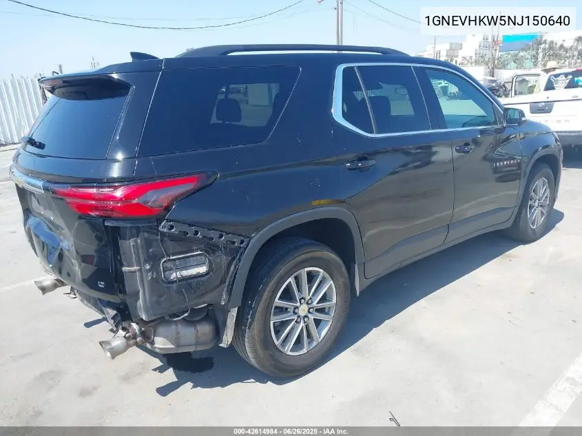 2022 Chevrolet Traverse Awd Lt Leather VIN: 1GNEVHKW5NJ150640 Lot: 42614984
