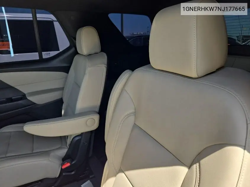 2022 Chevrolet Traverse Fwd Lt Leather VIN: 1GNERHKW7NJ177665 Lot: 42619548
