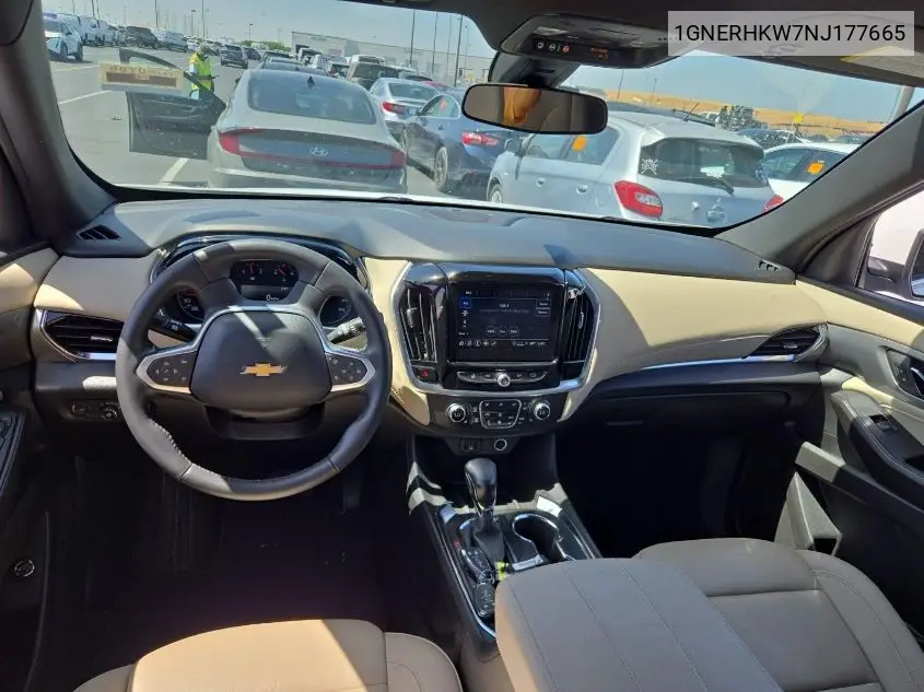 2022 Chevrolet Traverse Fwd Lt Leather VIN: 1GNERHKW7NJ177665 Lot: 42619548