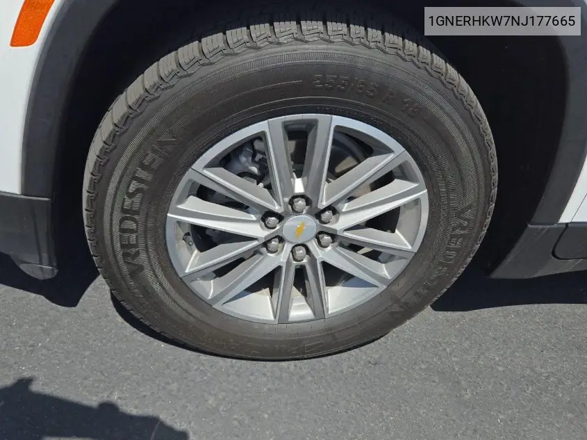 2022 Chevrolet Traverse Fwd Lt Leather VIN: 1GNERHKW7NJ177665 Lot: 42619548