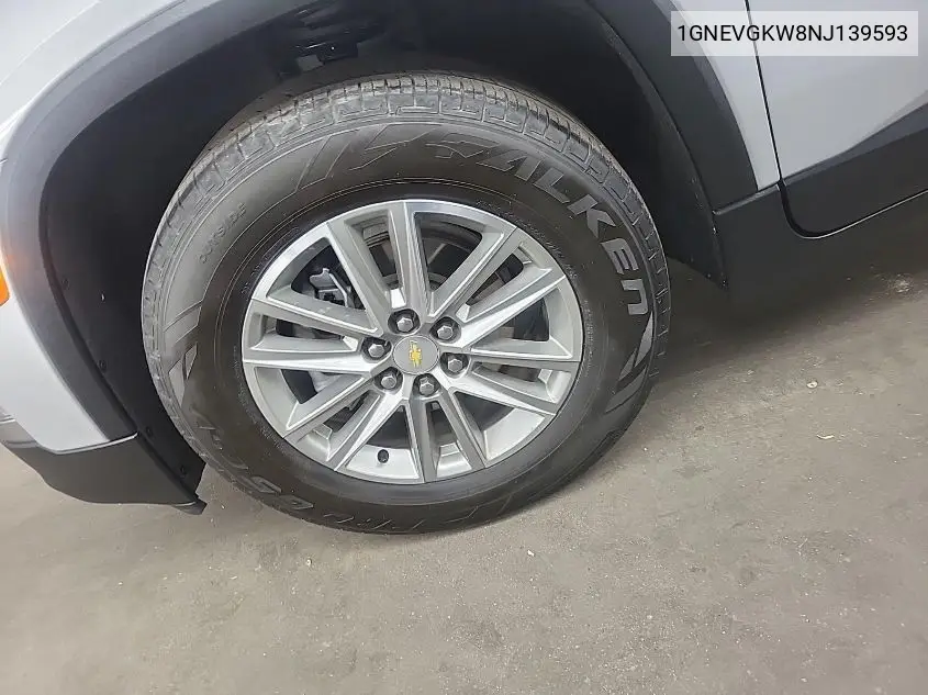 2022 Chevrolet Traverse Lt VIN: 1GNEVGKW8NJ139593 Lot: 42620034