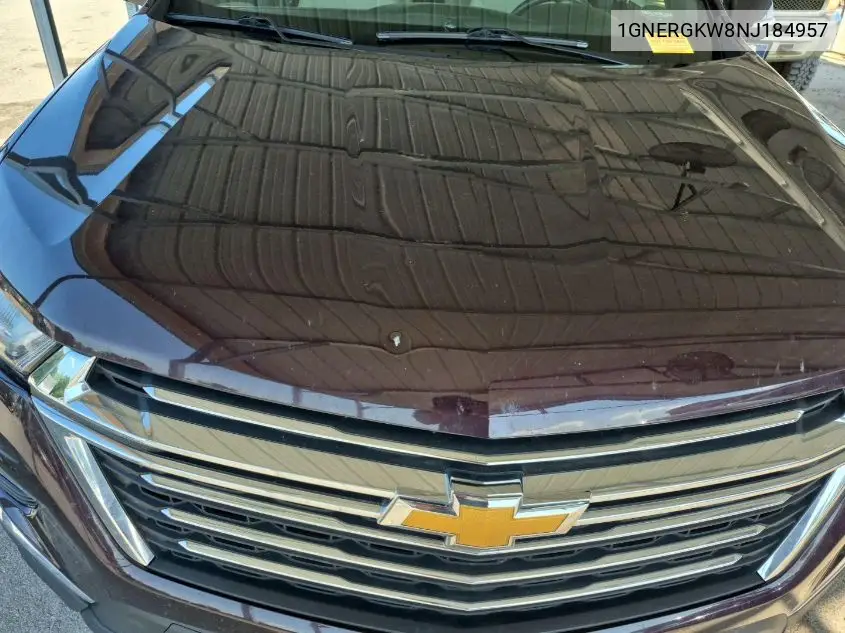 2022 Chevrolet Traverse Lt VIN: 1GNERGKW8NJ184957 Lot: 42621025