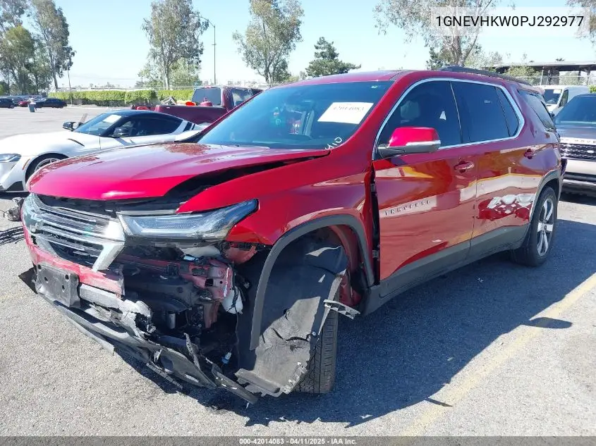 2023 Chevrolet Traverse Awd Lt Leather VIN: 1GNEVHKW0PJ292977 Lot: 42014083
