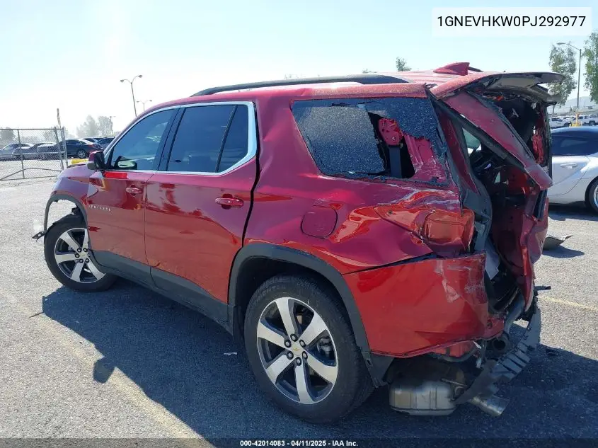2023 Chevrolet Traverse Awd Lt Leather VIN: 1GNEVHKW0PJ292977 Lot: 42014083