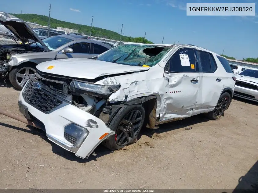 2023 Chevrolet Traverse Fwd Premier VIN: 1GNERKKW2PJ308520 Lot: 42257790